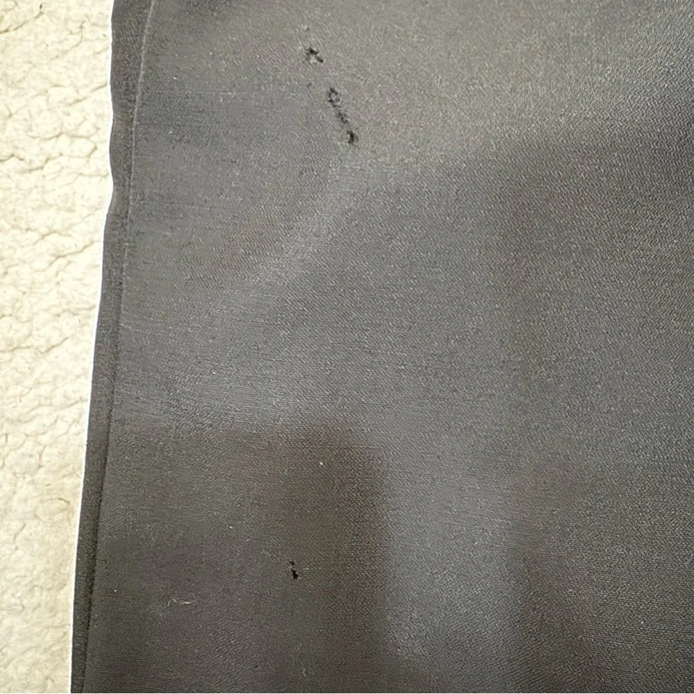 Authentic Vintage Louis Vuitton Black Wool Silk Skirt Size 38